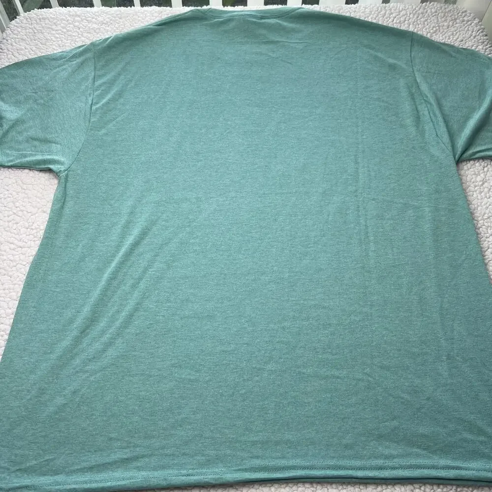 Mint Green Floral Mom Tee XL